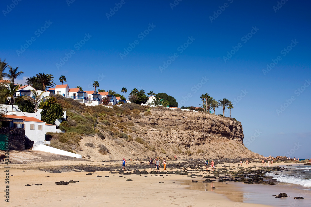 Beach of Morro Jable, Jandia, Fuerteventura, Canary Islands, Spain, Europe Beach of Morro Jable, Jandia, Fuerteventura, Canary Islands, Spain, Europe