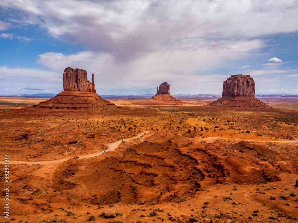 National parks usa southwest area of giant rock formations and table mountains in Monument Valley National parks usa southwest area of giant rock formations and table mountains in Monument Valley