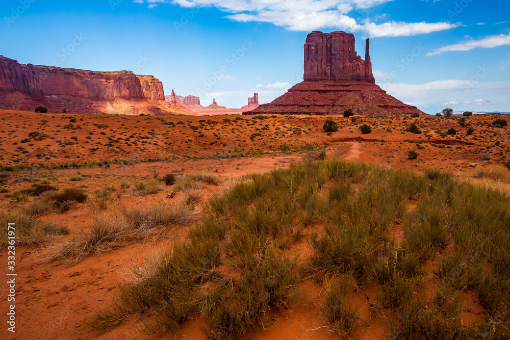 National parks usa southwest area of giant rock formations and table mountains in Monument Valley National parks usa southwest area of giant rock formations and table mountains in Monument Valley