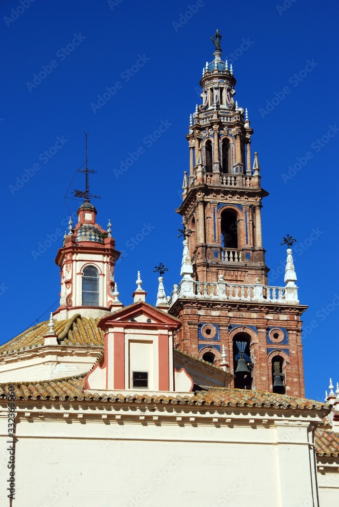 View of San Pedro Church (Iglesia de San Pedro), Carmona, Spain.