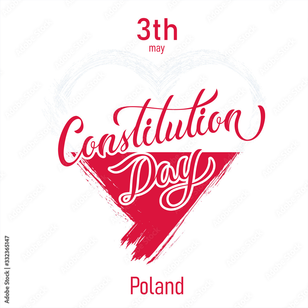 Fototapeta premium Poland Constitution Day Vector Design