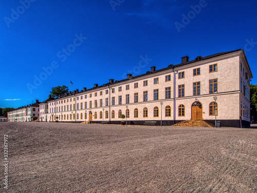 exterior facade of Karlberg palace, stockholm