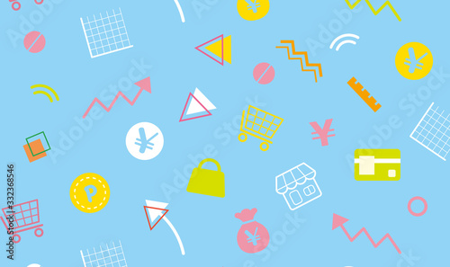 マネーイメージの背景イラスト