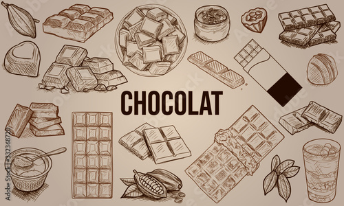 Chocolat - Dessins photo