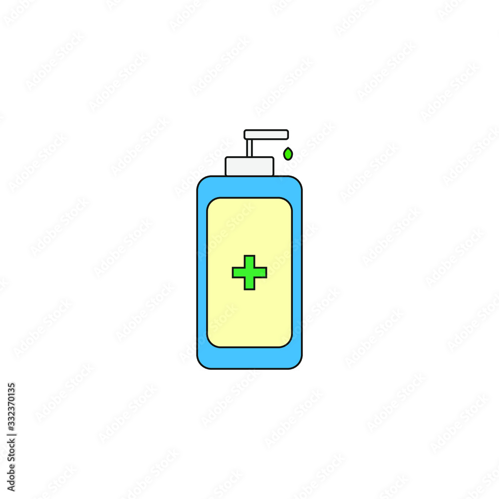 sanitary hand soap on white background sanitary hand soap on white background