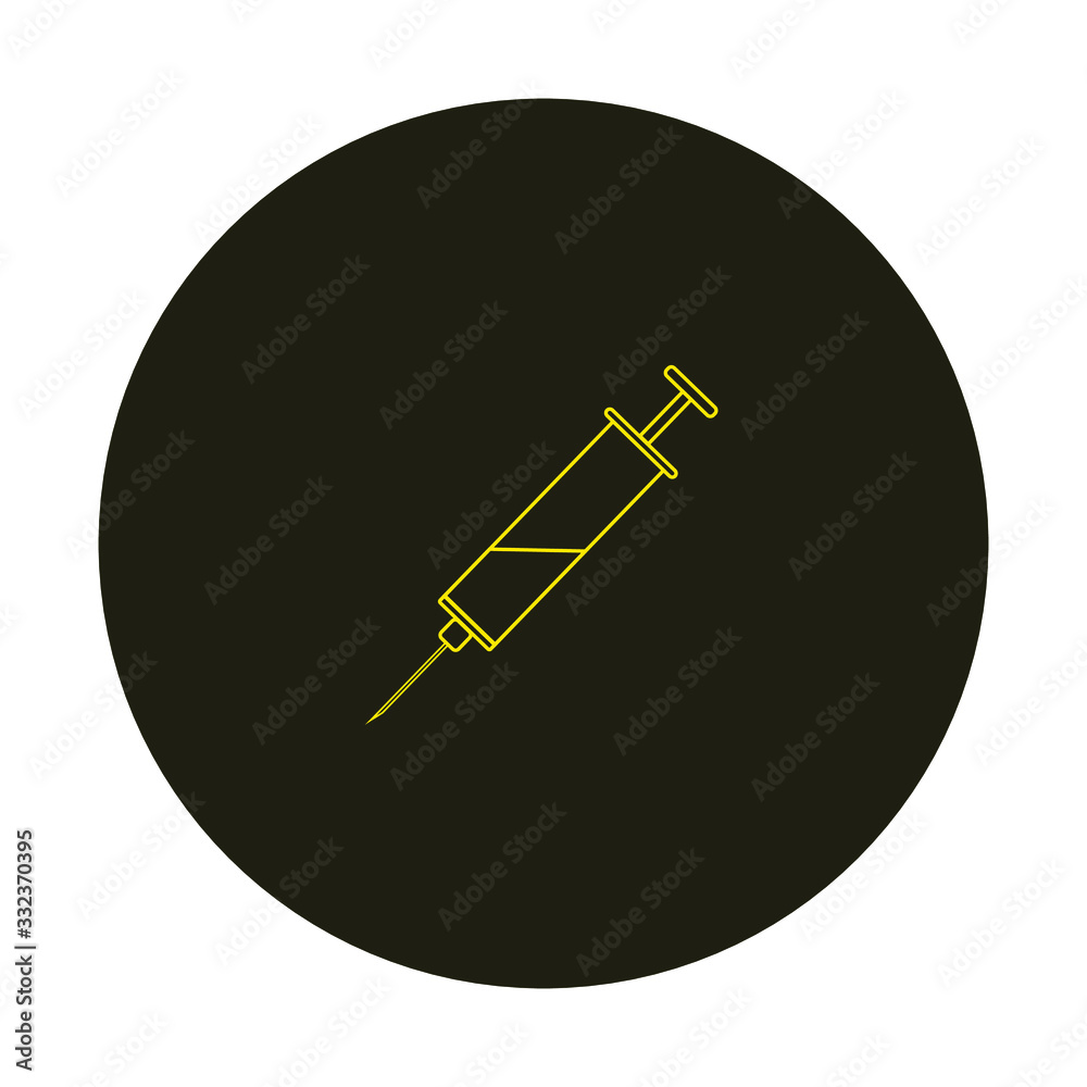 virus vaccine on white background virus vaccine on white background