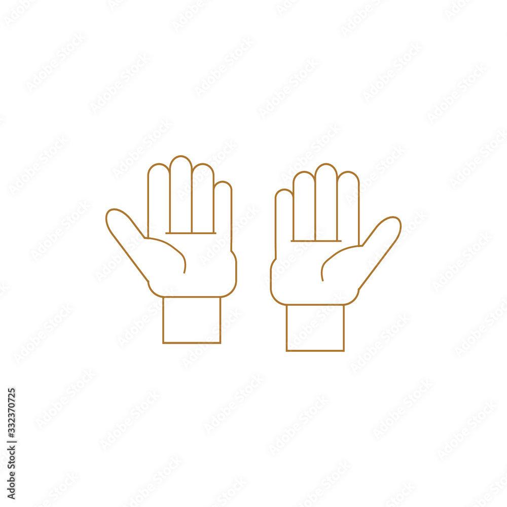 vector hands on white background vector hands on white background