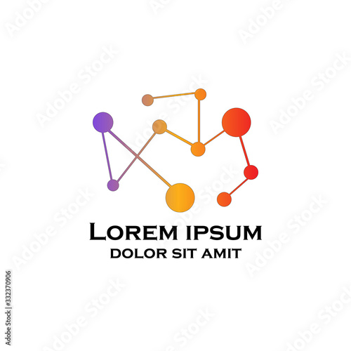 Brain Connection Icon Vector Logo Template Illustration Design