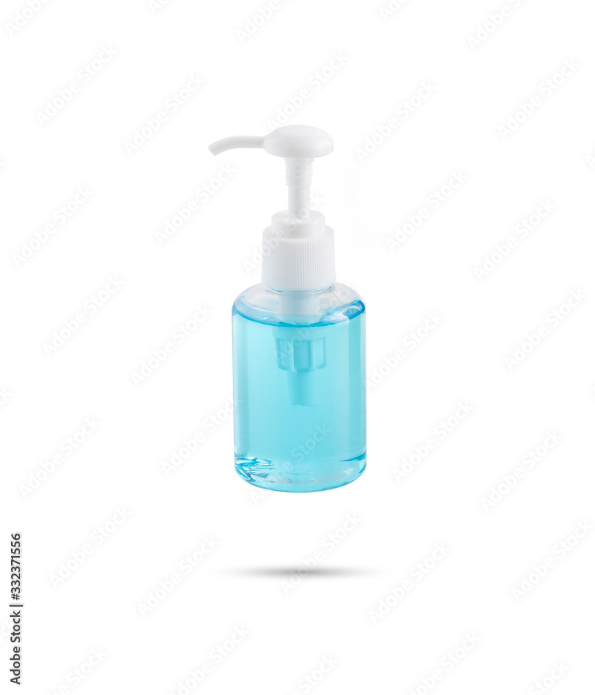 alcohol hand wash on isolated white background alcohol hand wash on isolated white background