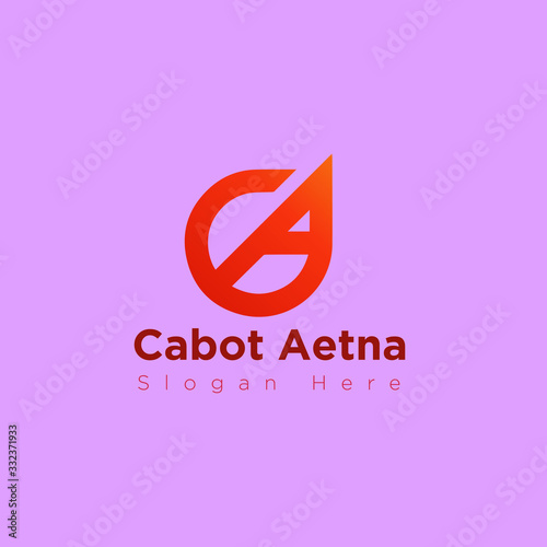 Cabot Atena abstract Letter logo design 