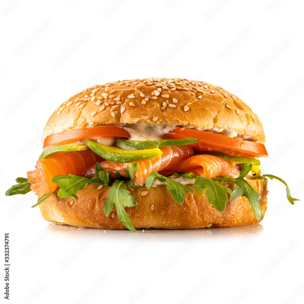 burger on a white background for a restaurant site5 burger on a white background for a restaurant site5