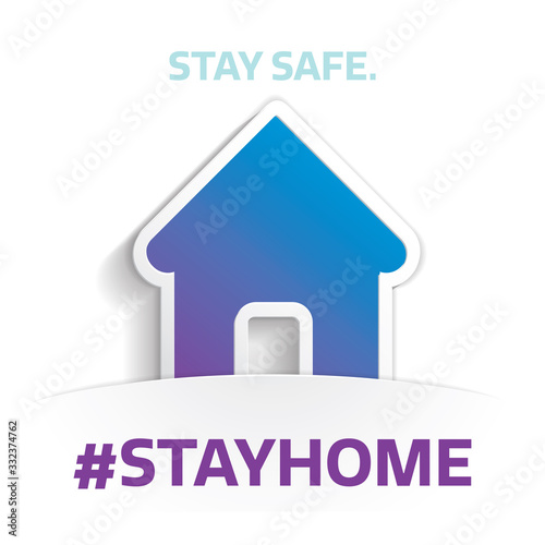 stay home illustration