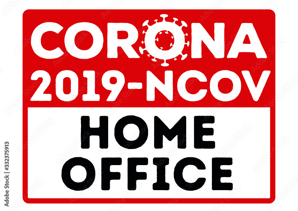Corona virus homme office work