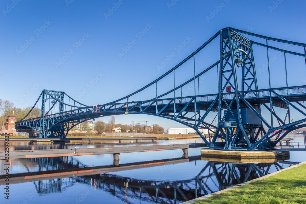 Kaiser Wilhelm bridge over the Ems-Jade-Kanal in Wilhelmshaven, Germany