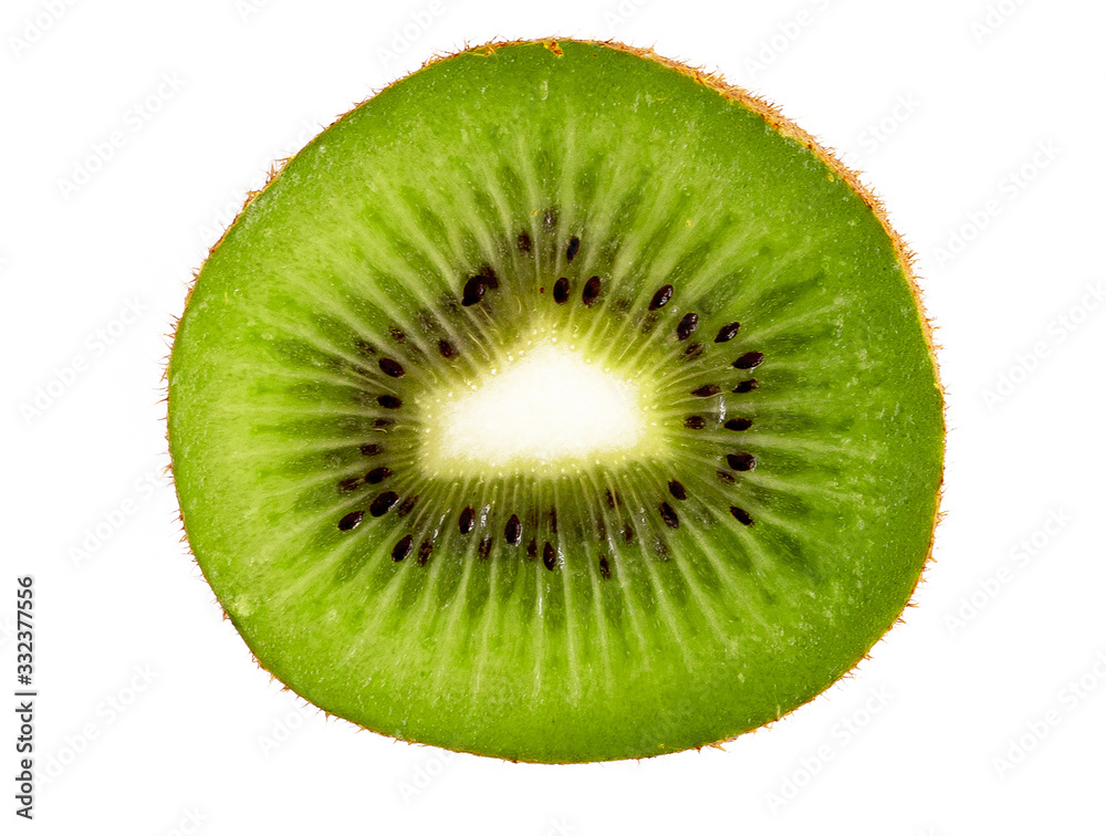kiwi sliced on a white background isolated kiwi sliced on a white background isolated