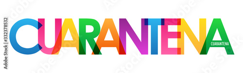 Tipografía vectorial CUARANTENA