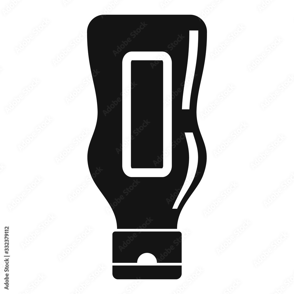 Mustard bottle icon. Simple illustration of mustard bottle vector icon for web design isolated on white background Mustard bottle icon. Simple illustration of mustard bottle vector icon for web design isolated on white background