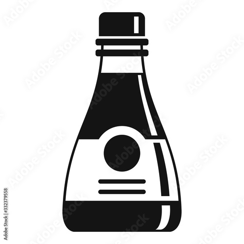 Aromatic soy bottle icon. Simple illustration of aromatic soy bottle vector icon for web design isolated on white background