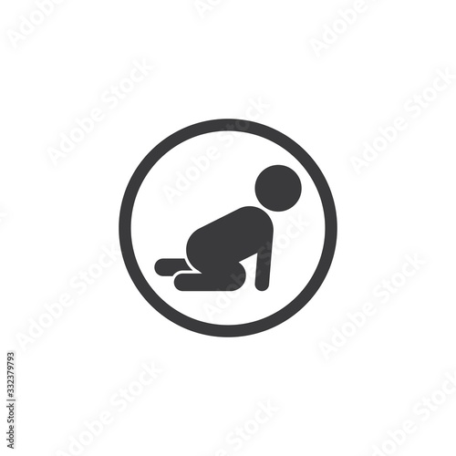 crawling baby vector illustration design