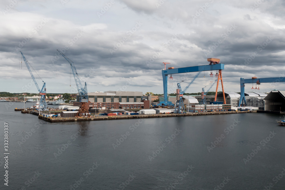 port of the city of Kiel, germany