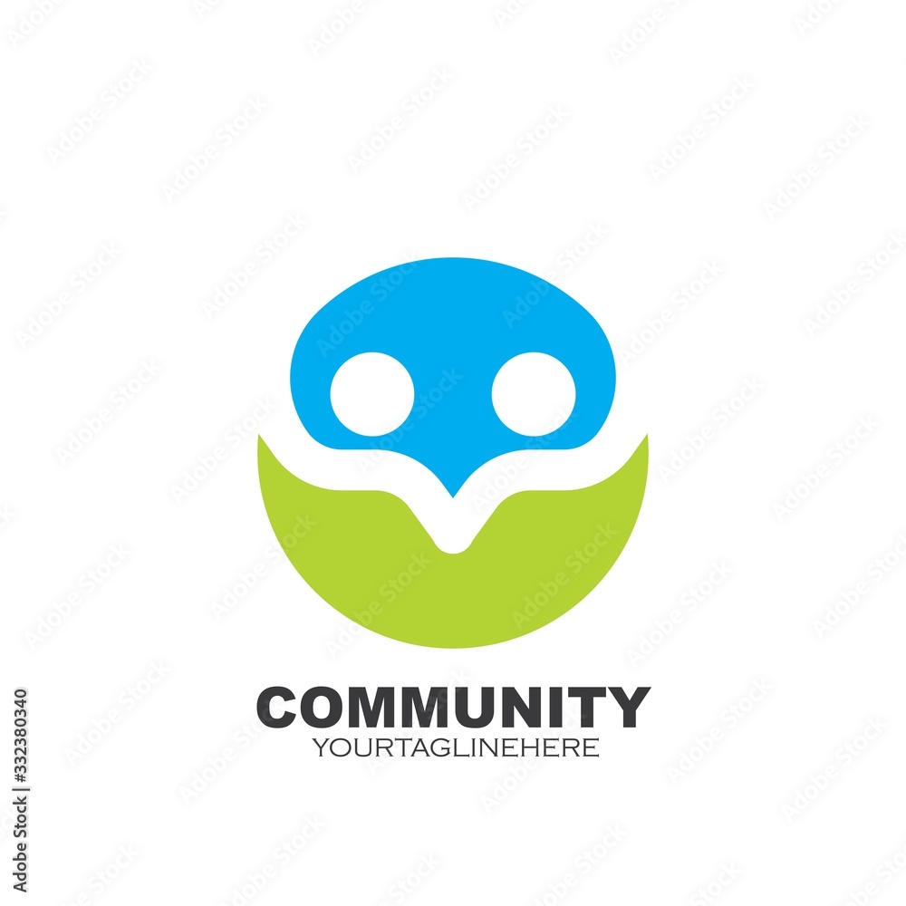 Community, network and social people icon design Community, network and social people icon design