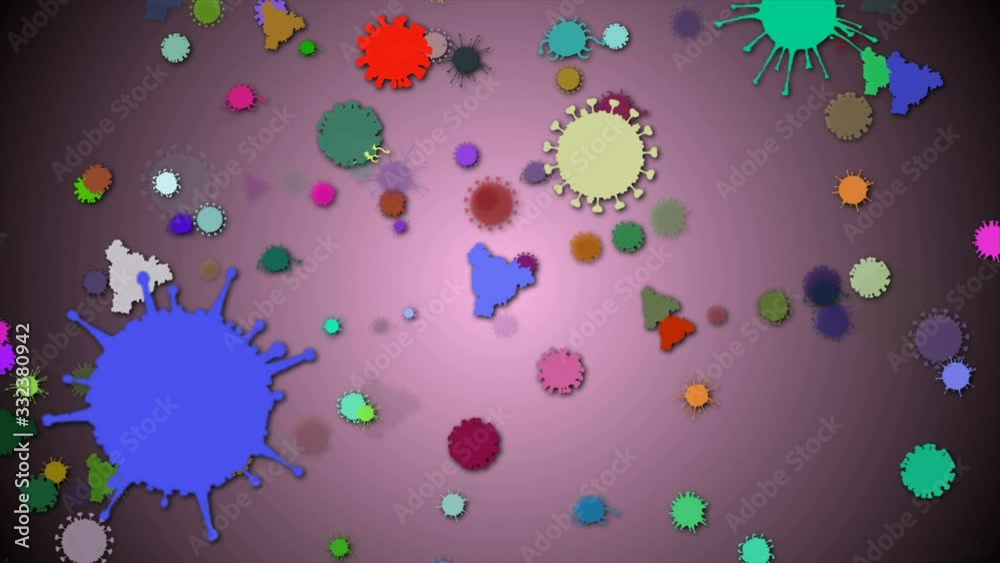 Video „Medical illustration 2d, 3d animation background of cells ...