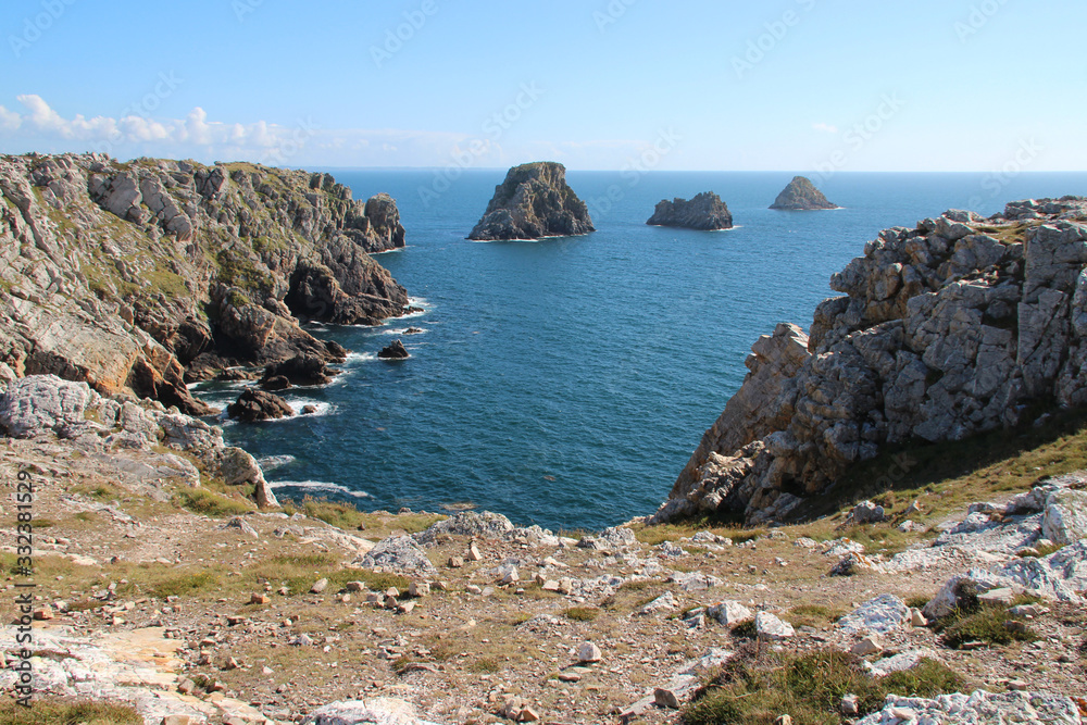 atlantic littoral (pen hir) in brittany (france)