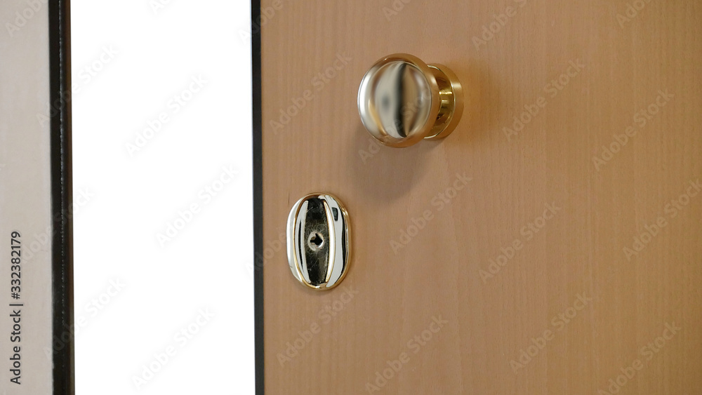 A security door opened from outside A security door opened from outside