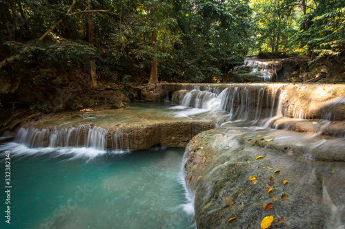 Erawan National Park waterfall long exposure