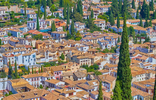 The roofs of Granada, Spain