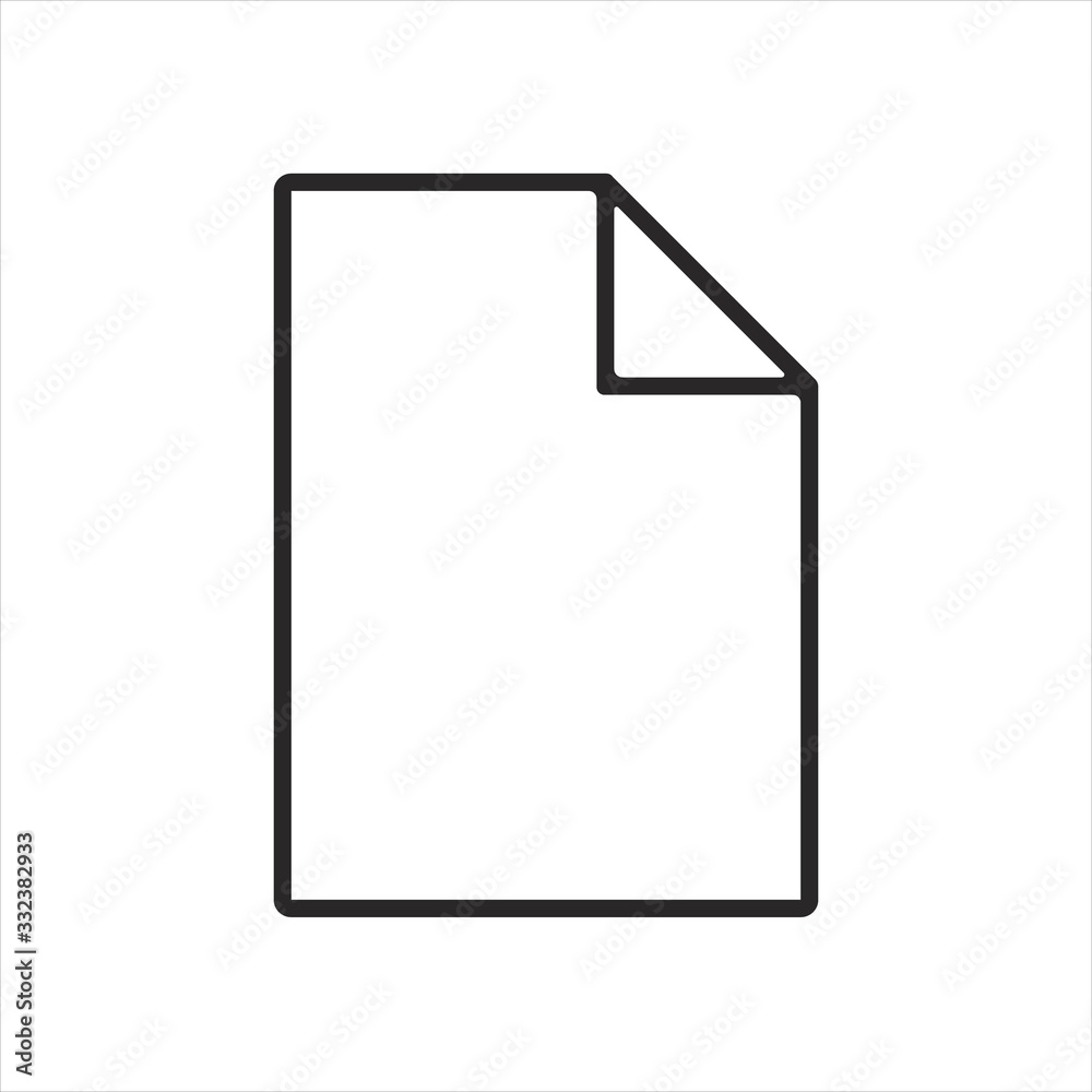 file vector icon 10 EPS white file vector icon 10 EPS white