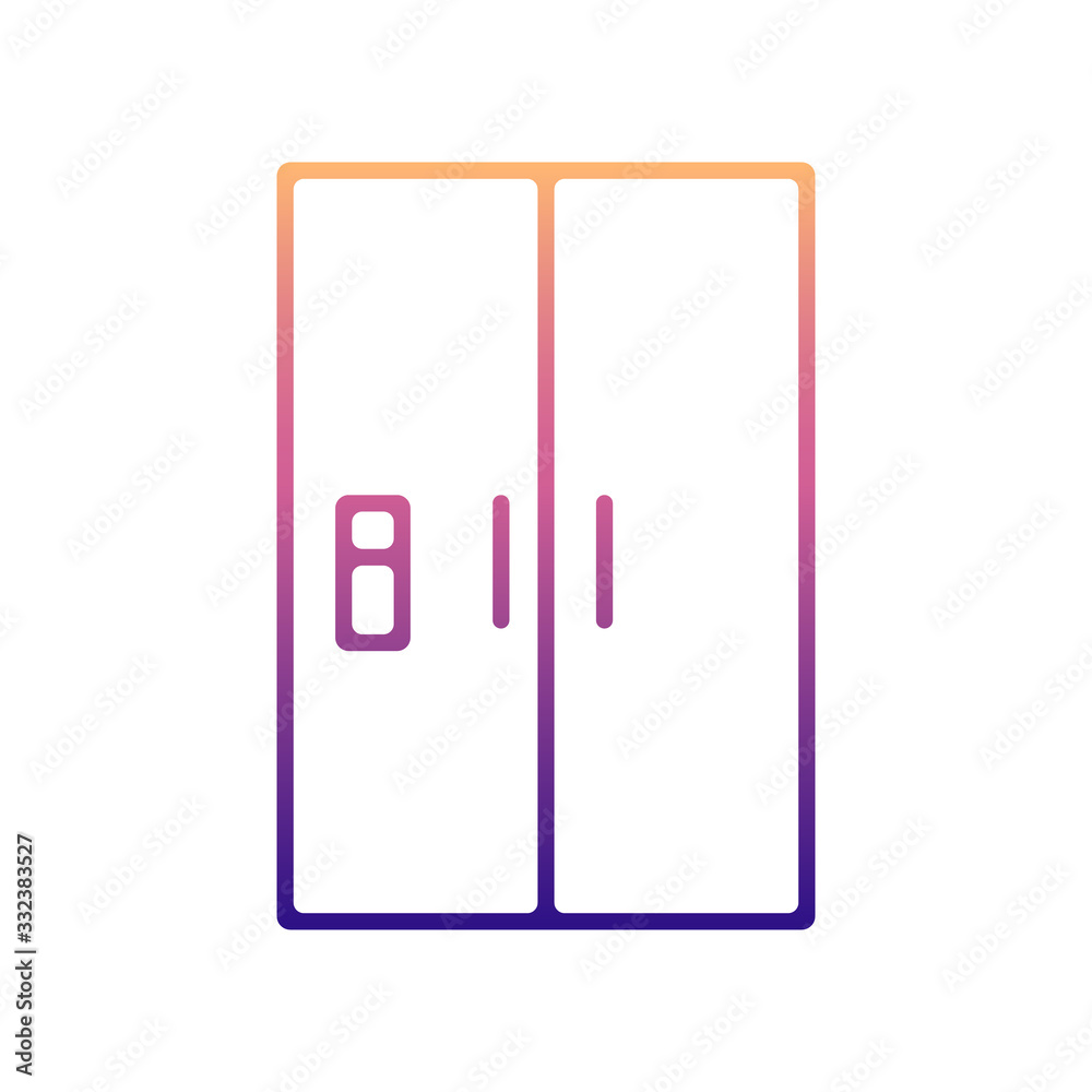 fridge nolan icon. Simple thin line, outline vector of Appliances icons for ui and ux, website or mobile application fridge nolan icon. Simple thin line, outline vector of Appliances icons for ui and ux, website or mobile application