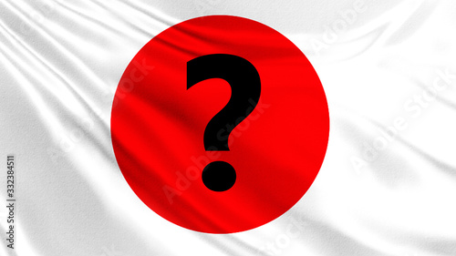 Flag of Japan. Question mar...