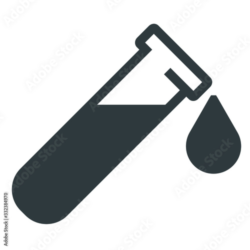  flask black icon on white background