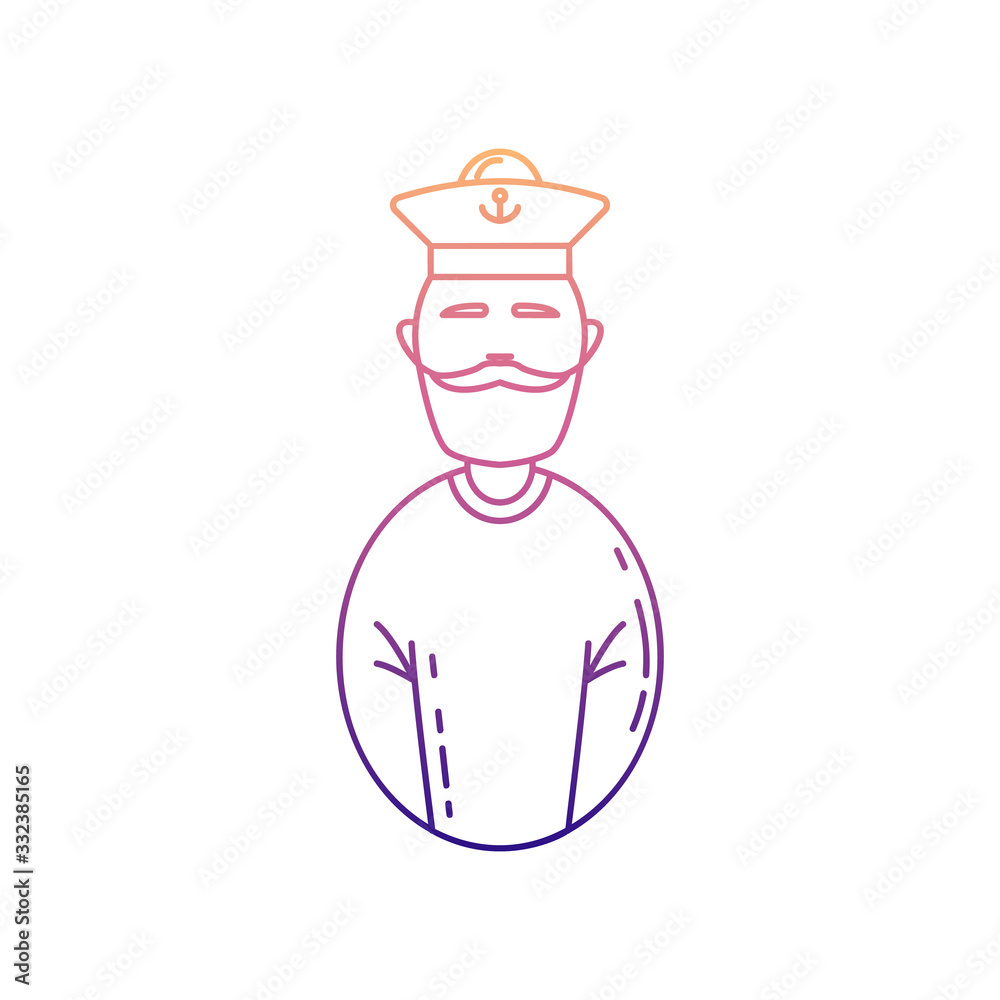 sailor avatar nolan icon. Simple thin line, outline vector of Avatars icons for ui and ux, website or mobile application