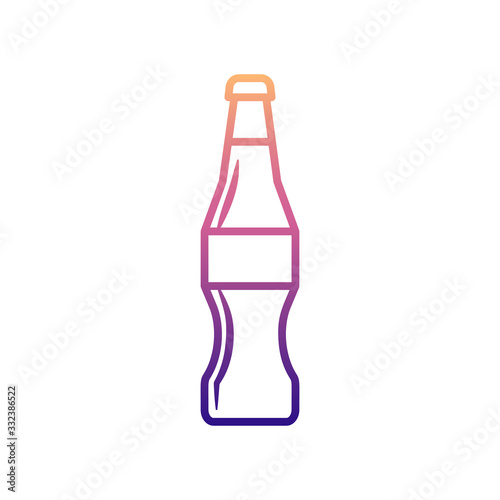 bottle of soda nolan icon. Simple thin line, outline vector of BOTTLE icons for ui and ux, website or mobile application
