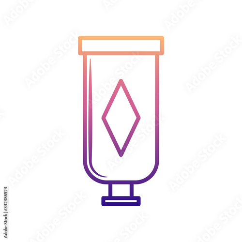 a tube of cream nolan icon. Simple thin line, outline vector of BOTTLE icons for ui and ux, website or mobile application