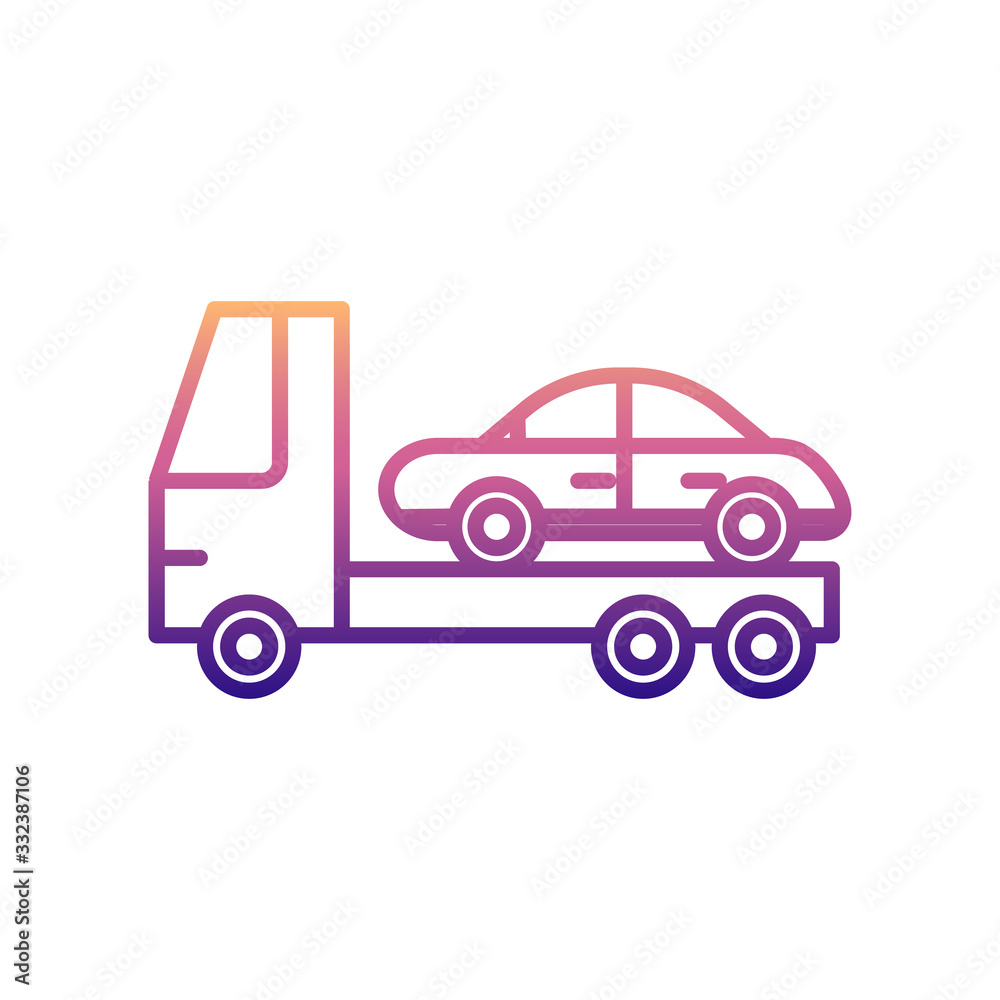 evacuator nolan icon. Simple thin line, outline vector of Cars service and repair parts icons for ui and ux, website or mobile application evacuator nolan icon. Simple thin line, outline vector of Cars service and repair parts icons for ui and ux, website or mobile application