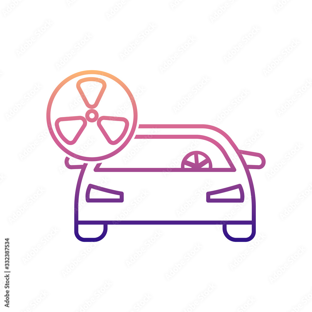 car pollution nolan icon. Simple thin line, outline vector of Cars service and repair parts icons for ui and ux, website or mobile application