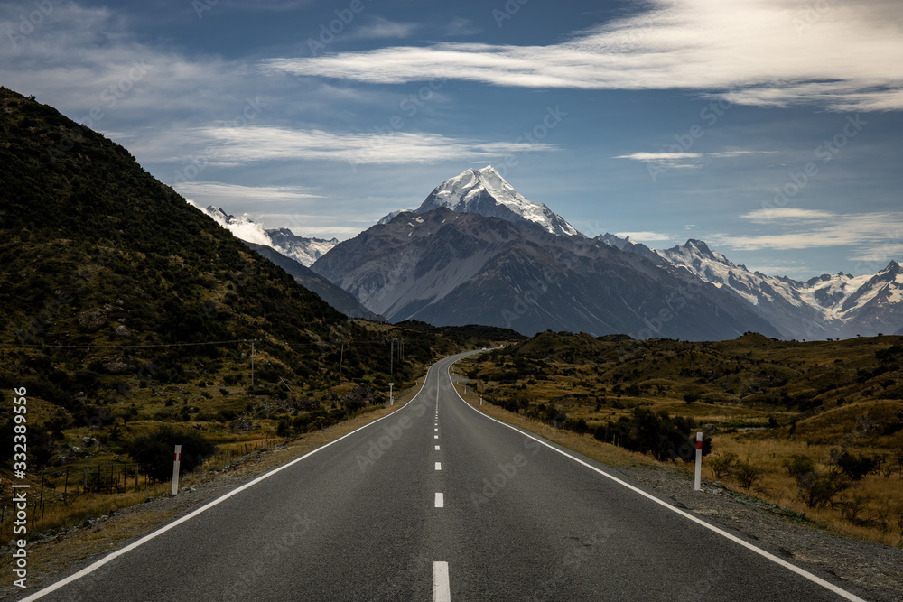 Fototapeta premium Droga do doliny Hooker