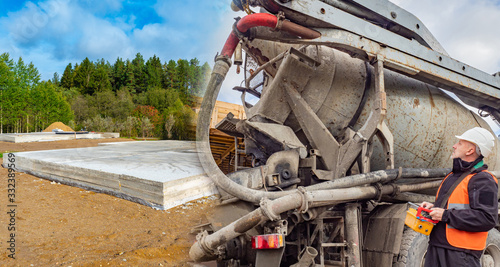 Concrete mixing machine. Bu...