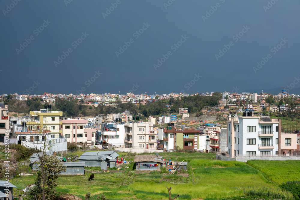 Countryside and Kathmandu City