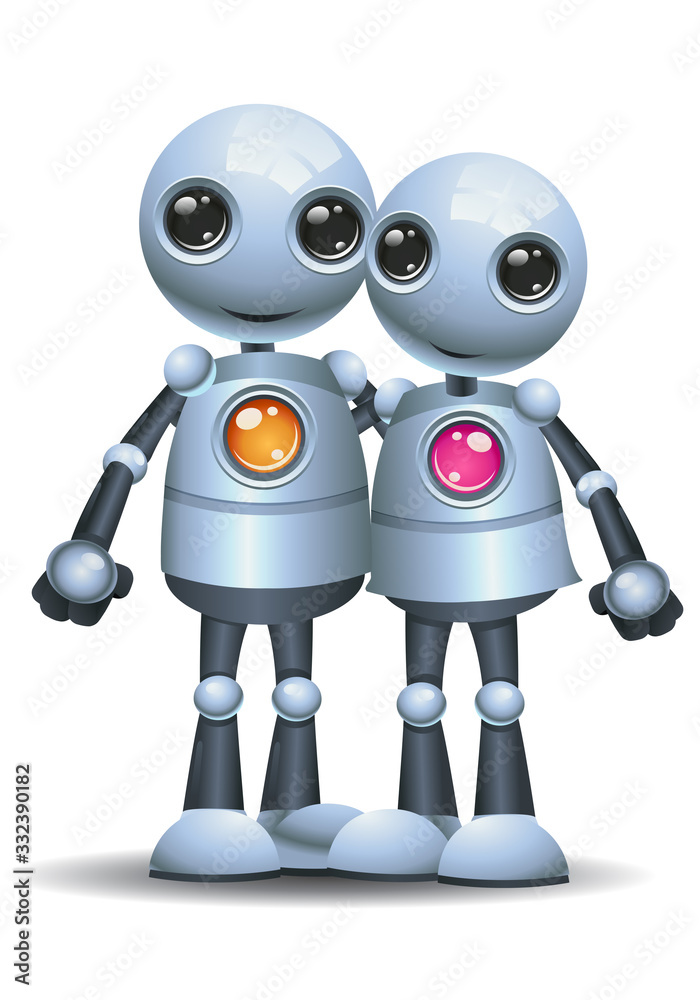 robot with binoculars robot with binoculars