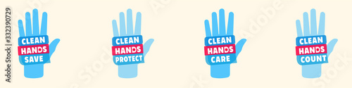 clean  your hands For Coronavirus corona virus prevention for COVID-19 banner Prevent Illness And Hygiene, Keep Your Healthy,