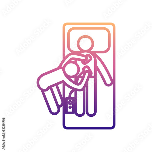 hospital electroshock nolan icon. Simple thin line, outline vector of Hospital icons for ui and ux, website or mobile application