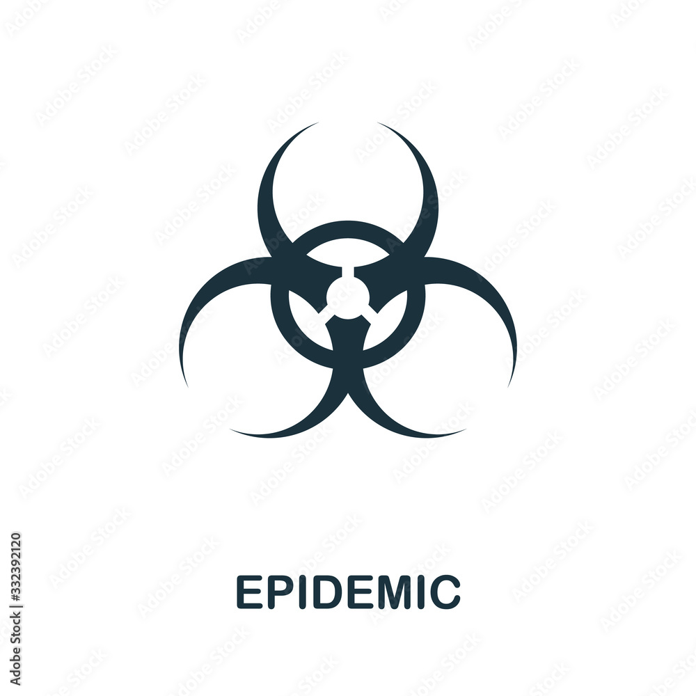 Epidemic icon. Simple illustration from coronavirus collection. Creative Epidemic icon for web design, templates, infographics and more Epidemic icon. Simple illustration from coronavirus collection. Creative Epidemic icon for web design, templates, infographics and more