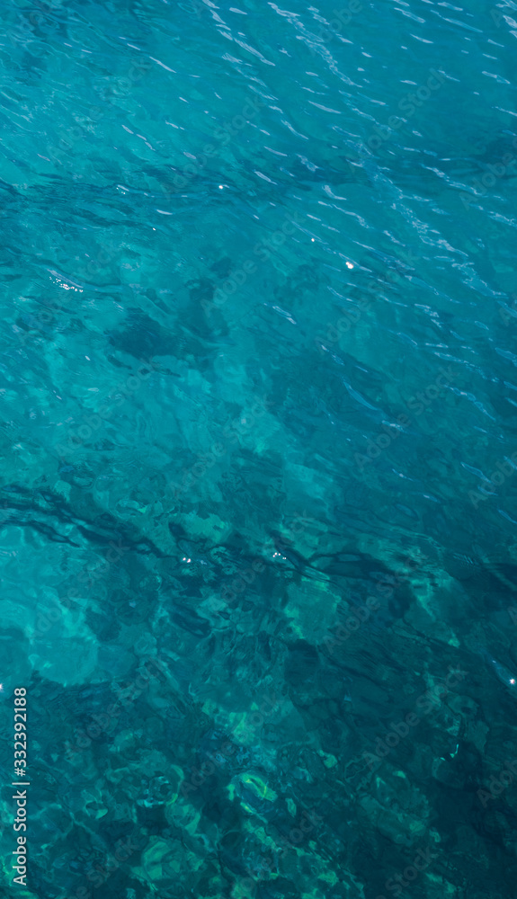 Aerial view of the sea surface Aerial view of the sea surface