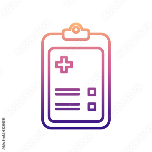 hospital registration nolan icon. Simple thin line, outline vector of Hospital icons for ui and ux, website or mobile application
