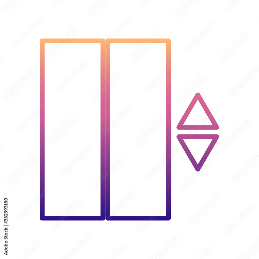 elevator nolan icon. Simple thin line, outline vector of hotel icons for ui and ux, website or mobile application elevator nolan icon. Simple thin line, outline vector of hotel icons for ui and ux, website or mobile application