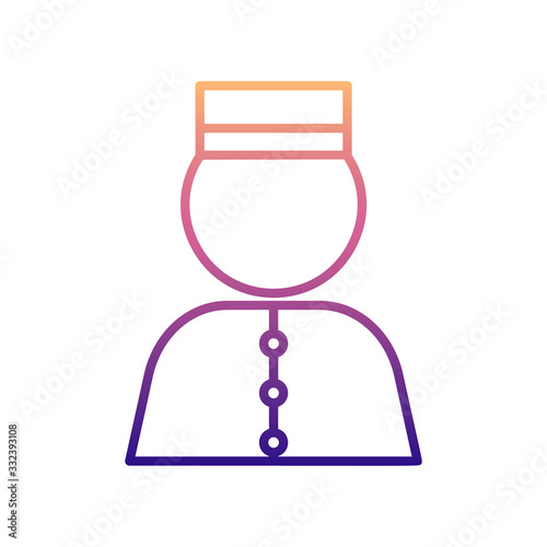doorman nolan icon. Simple thin line, outline vector of hotel icons for ui and ux, website or mobile application